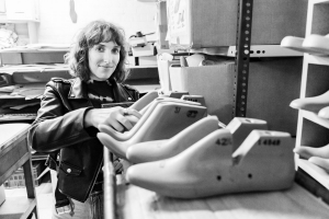 Amber, in de stock van het naaiatelier