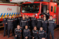 Groepsfoto korps brandweer Lokeren